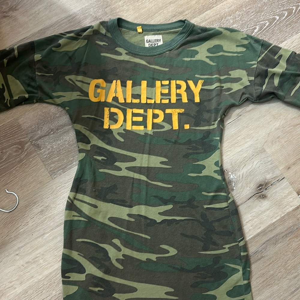Gallery Dept. Camouflage T-Shirt dress reworked